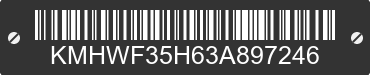 2003 HYUNDAI Sonata KMHWF35H63A897246 VIN decoded