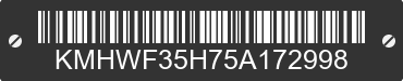 2005 HYUNDAI Sonata KMHWF35H75A172998 VIN decoded
