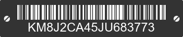 2018 HYUNDAI Tucson KM8J2CA45JU683773 VIN decoded