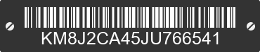 2018 HYUNDAI Tucson KM8J2CA45JU766541 VIN decoded