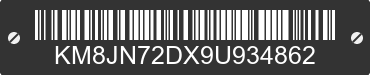 2009 HYUNDAI Tucson KM8JN72DX9U934862 VIN decoded