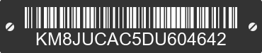 2013 HYUNDAI Tucson KM8JUCAC5DU604642 VIN decoded