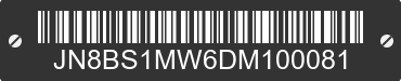 2013 INFINITI FX50 JN8BS1MW6DM100081 VIN decoded
