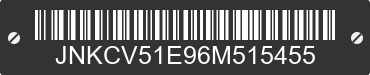 2006 INFINITI G35 JNKCV51E96M515455 VIN decoded