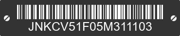 2005 INFINITI G35 JNKCV51F05M311103 VIN decoded