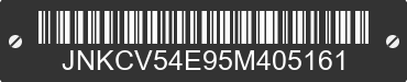 2005 INFINITI G35 JNKCV54E95M405161 VIN decoded
