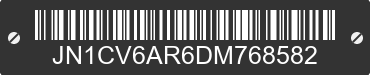 2013 INFINITI G37 JN1CV6AR6DM768582 VIN decoded
