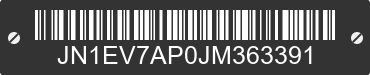 2018 INFINITI Q50 JN1EV7AP0JM363391 VIN decoded