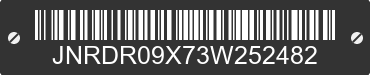 2003 INFINITI QX4 JNRDR09X73W252482 VIN decoded