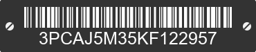 2019 INFINITI QX50 3PCAJ5M35KF122957 VIN decoded