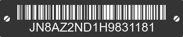 2017 INFINITI QX80 JN8AZ2ND1H9831181 VIN decoded
