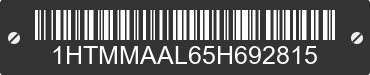 2005 INTERNATIONAL 4300 1HTMMAAL65H692815 VIN decoded