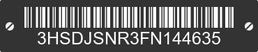 2015 INTERNATIONAL LF687 3HSDJSNR3FN144635 VIN decoded