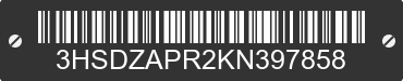 2019 INTERNATIONAL LT625 3HSDZAPR2KN397858 VIN decoded