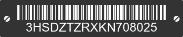 2019 INTERNATIONAL LT625 3HSDZTZRXKN708025 VIN decoded