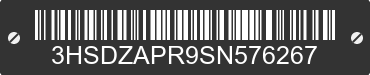 2025 INTERNATIONAL LT62F 3HSDZAPR9SN576267 VIN decoded