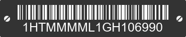 2016 INTERNATIONAL MA025 1HTMMMML1GH106990 VIN decoded