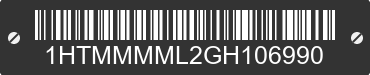 2016 INTERNATIONAL MA025 1HTMMMML2GH106990 VIN decoded