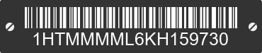 2019 INTERNATIONAL MA025 1HTMMMML6KH159730 VIN decoded