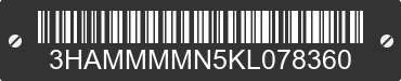 2019 INTERNATIONAL MA025 3HAMMMMN5KL078360 VIN decoded
