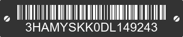 2013 INTERNATIONAL MH065 3HAMYSKK0DL149243 VIN decoded