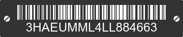2020 INTERNATIONAL MV607 3HAEUMML4LL884663 VIN decoded