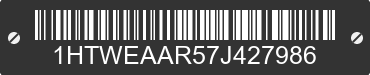 2007 INTERNATIONAL SR525 1HTWEAAR57J427986 VIN decoded