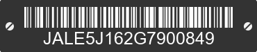 2016 ISUZU NQR JALE5J162G7900849 VIN decoded
