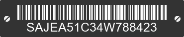 2004 JAGUAR X-Type SAJEA51C34W788423 VIN decoded