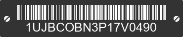 2023 JAY FLIGHT 264BH 1UJBCOBN3P17V0490 VIN decoded