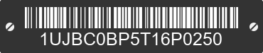 2026 JAY FLIGHT 265 BHS 1UJBC0BP5T16P0250 VIN decoded