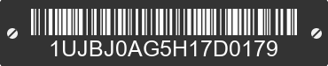 2017 JAYCO Jayco 1UJBJ0AG5H17D0179 VIN decoded