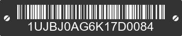2019 JAYCO Jayco 1UJBJ0AG6K17D0084 VIN decoded