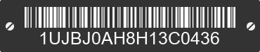 2017 JAYCO Jayco 1UJBJ0AH8H13C0436 VIN decoded