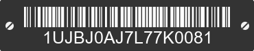 2020 JAYCO Jayco 1UJBJ0AJ7L77K0081 VIN decoded