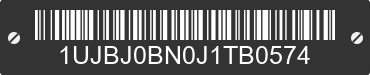 2018 JAYCO Jayco 1UJBJ0BN0J1TB0574 VIN decoded
