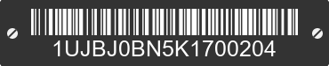 2019 JAYCO Jayco 1UJBJ0BN5K1700204 VIN decoded