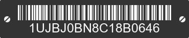 2012 JAYCO Jayco 1UJBJ0BN8C18B0646 VIN decoded