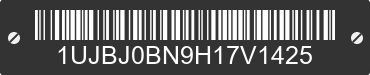 2017 JAYCO Jayco 1UJBJ0BN9H17V1425 VIN decoded