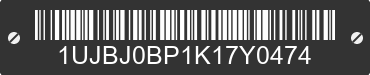 2019 JAYCO Jayco 1UJBJ0BP1K17Y0474 VIN decoded
