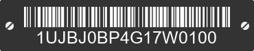 2016 JAYCO Jayco 1UJBJ0BP4G17W0100 VIN decoded