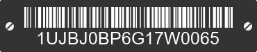 2016 JAYCO Jayco 1UJBJ0BP6G17W0065 VIN decoded