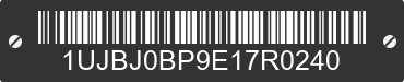 2014 JAYCO Jayco 1UJBJ0BP9E17R0240 VIN decoded
