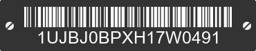 2017 JAYCO Jayco 1UJBJ0BPXH17W0491 VIN decoded