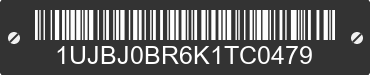2019 JAYCO Jayco 1UJBJ0BR6K1TC0479 VIN decoded