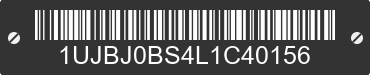 2020 JAYCO Jayco 1UJBJ0BS4L1C40156 VIN decoded