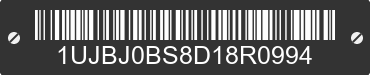 2013 JAYCO Jayco 1UJBJ0BS8D18R0994 VIN decoded