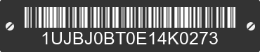 2014 JAYCO Jayco 1UJBJ0BT0E14K0273 VIN decoded