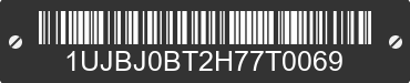 2017 JAYCO Jayco 1UJBJ0BT2H77T0069 VIN decoded