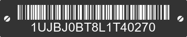 2020 JAYCO Jayco 1UJBJ0BT8L1T40270 VIN decoded